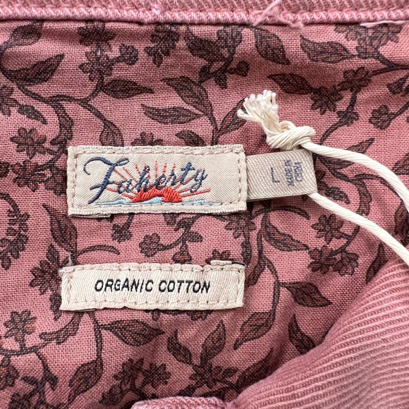 Faherty Jean Jacket‎ Dress Organic Cotton Brownie Button Front Long Sleeve Large - Picture 4 of 11